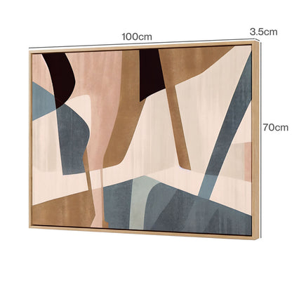 Yezi  Wall Art Canvas Modern Abstract 70×100cm Framed Artwork Home Office Decor — image 3