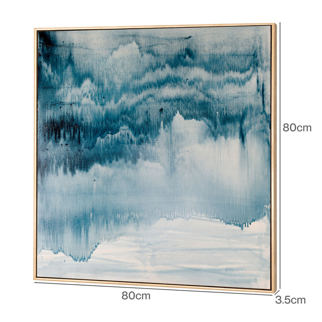 Yezi  Wall Art Canvas Modern Abstract 80×80cm Framed Artwork Home Office Decor — image 3