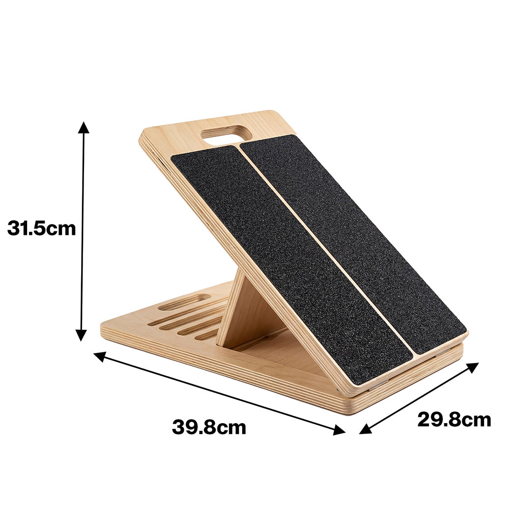Centra Adjustable Wooden Slant Board Professional Incline Calf Stretcher Workout — image 3