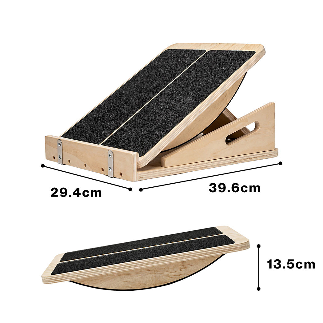 Centra 4-Level Adjustable Wooden Slant Board Professional Incline Calf Stretcher — image 3