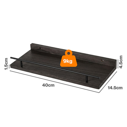 Levede Floating Wall Shelves  3 Pcs Wall Mounted Storage Display Rack Bedroom — image 3