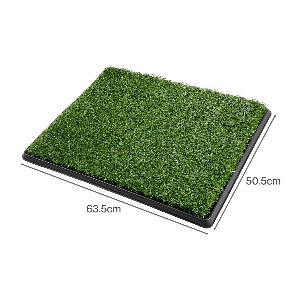 Pawz Dog Potty Tray with Grass Mat Washable Puppy Portable Training Toilet — image 3