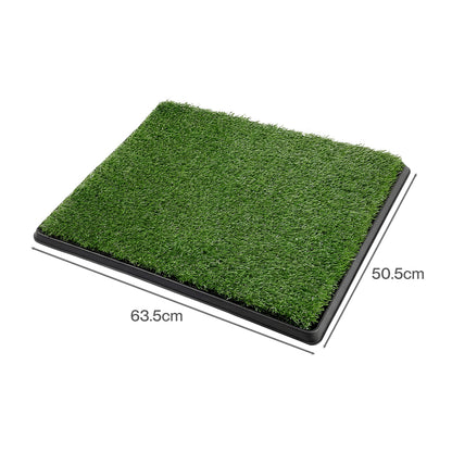 Pawz Dog Potty Tray with Grass Mat Washable Puppy Portable Training Toilet — image 3