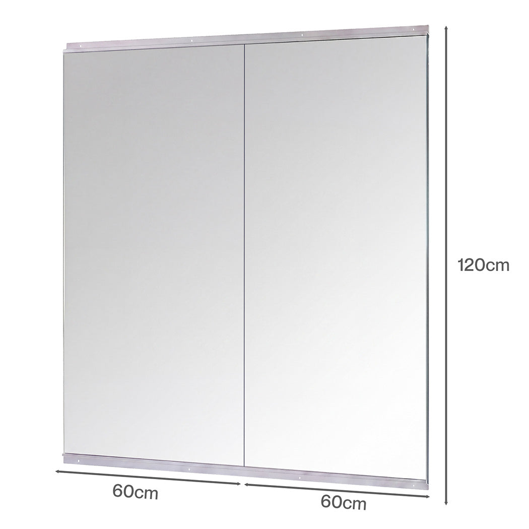 Yezi Workout Mirror Home Gym Mirror 2 Pcs Tempered Glass Full Length Wall Mount — image 3