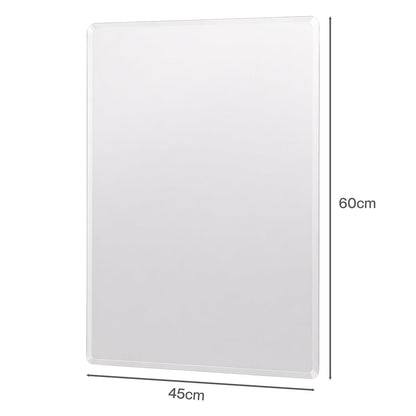 Yezi Wall Vanity Mirror Decorative Bathroom HD Glass Anti-explosion Frameless — image 3