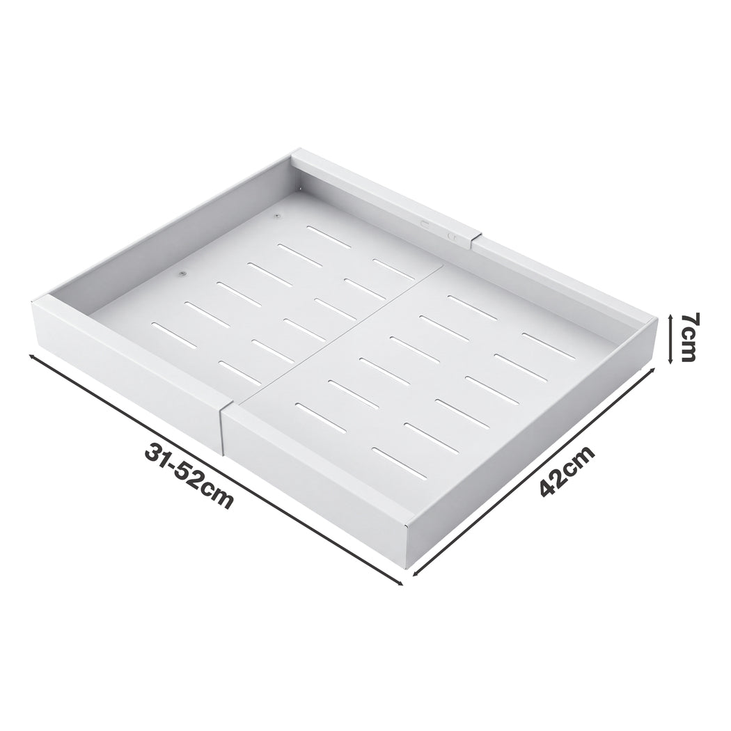 Toque Cabinet Organizer Drawer Shelf Pull Out 2Pcs Width-adjustable Kitchen — image 3