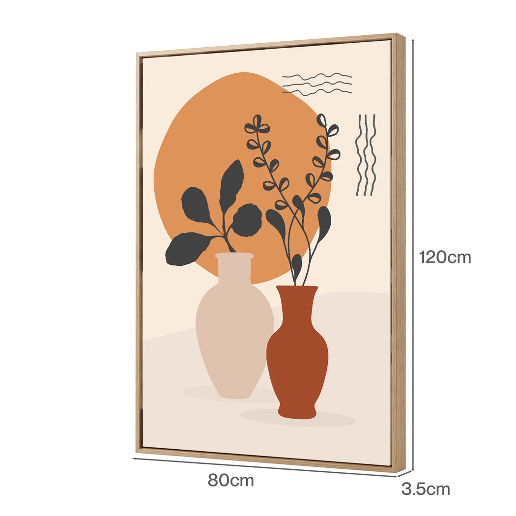 Yezi  Wall Art Canvas Modern Abstract 80×120cm Framed Artwork Home Office Decor — image 3