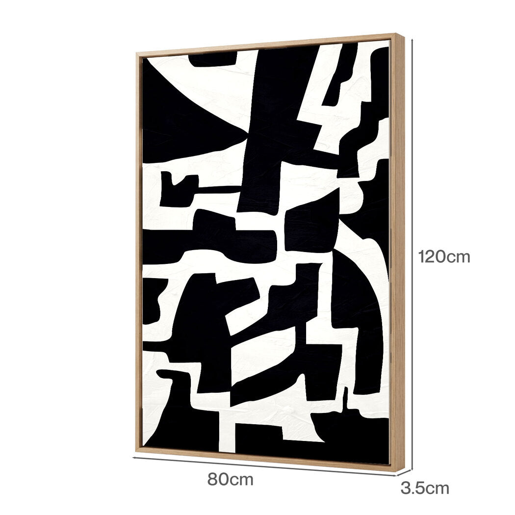 Yezi Modern Wall Art Canvas Abstract 80×120cm Framed Artwork Home Office Decor — image 3