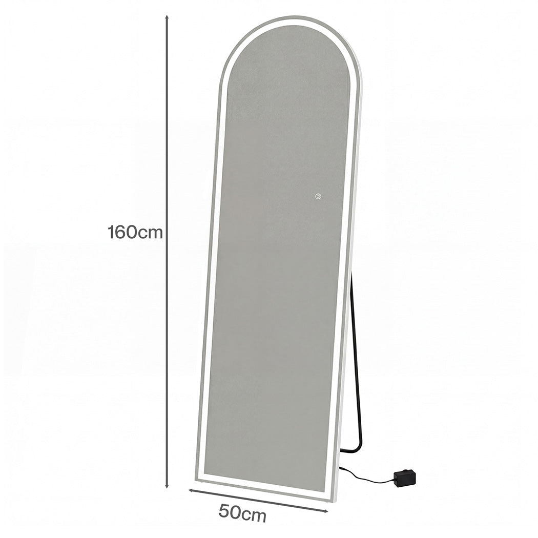 Levede 165cm Full Length Mirror Arched Dressing Mirrors Free Stand Wall Mounted — image 3