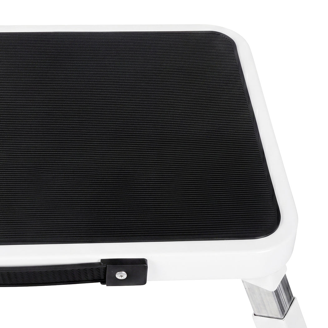 Levede Folding Aluminium Step Stool 150kg 3 Height Adjustable Portable Multi-Use — image 4