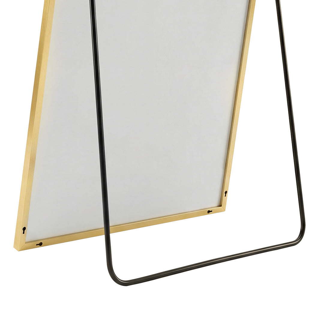Yezi Rectangular Full Length Mirror 165x60cm Gold Standing Floor Wall Leaning — image 4