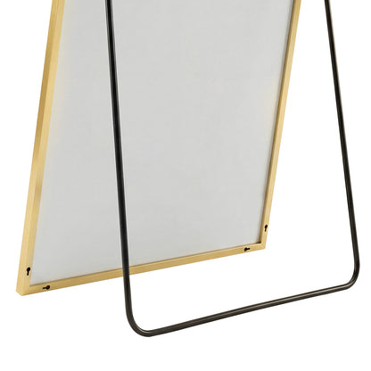 Yezi Rectangular Full Length Mirror 165x60cm Gold Standing Floor Wall Leaning — image 4