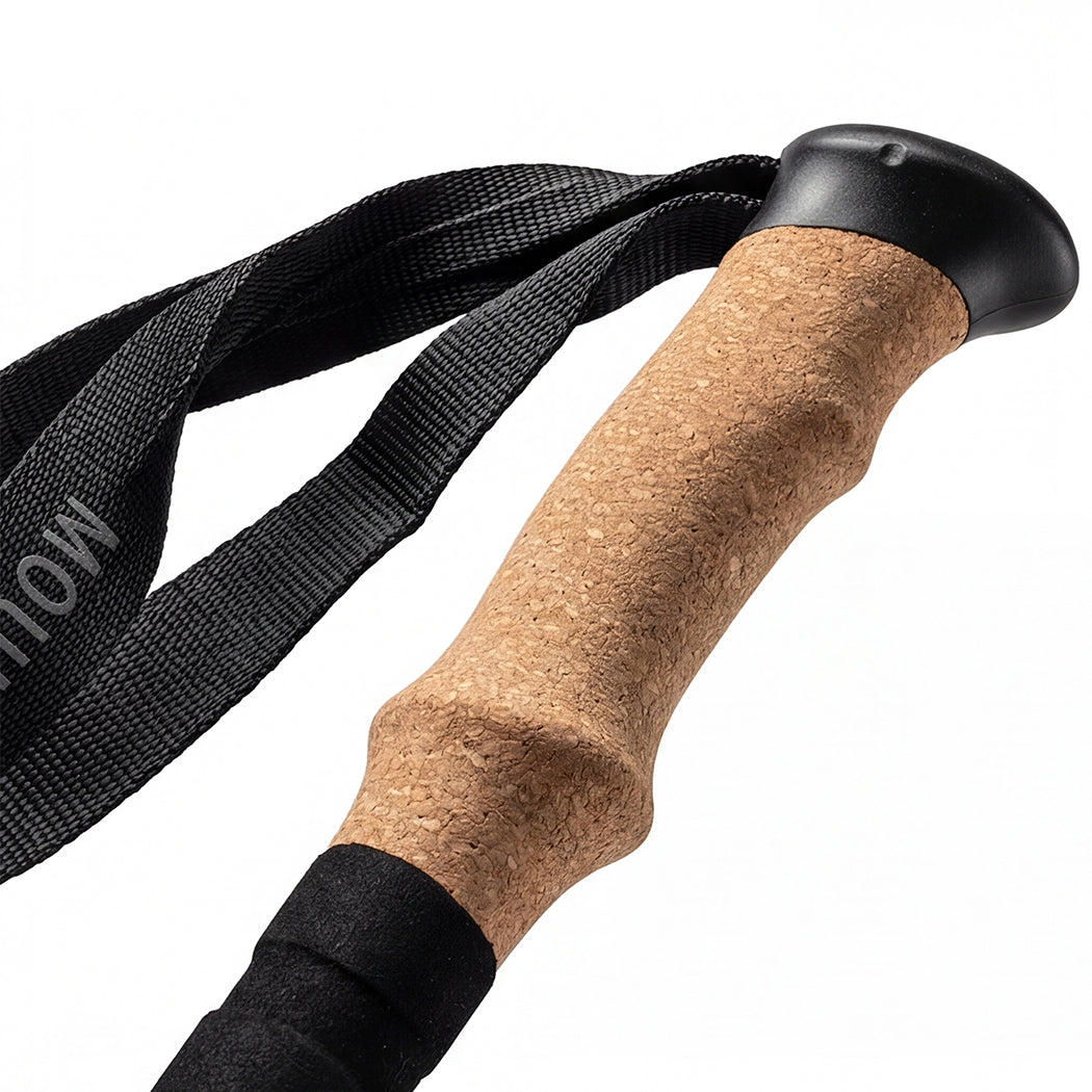 Mountview 2 Pcs Hiking Trekking Poles Walking Stick Adjustable Lightweight Grey — image 4