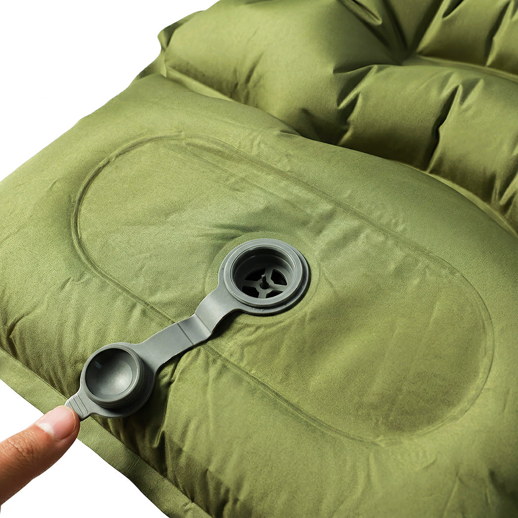 Mountview Camping Sleeping Pad Ultralight Inflatable Mattress Bed Pillow Hiking — image 4