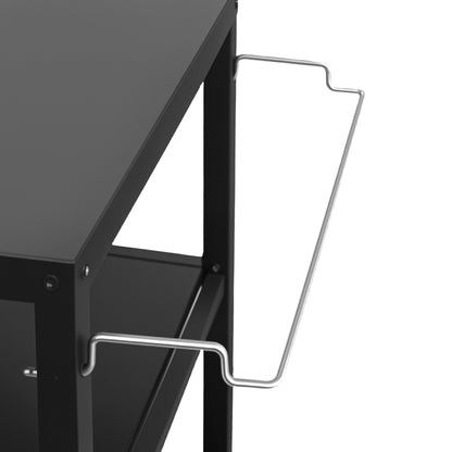 Levede Outdoor Kitchen Cart 3 Tier BBQ Grill Cart Mobile Patio Serving Trolley — image 4