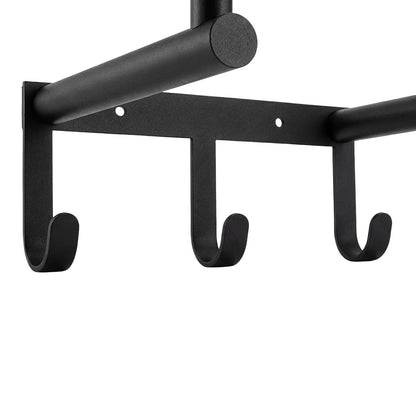 Levede Wall Mounted Towel Rack Towel Holder 3 Hooks Bathroom Towel Storage — image 4