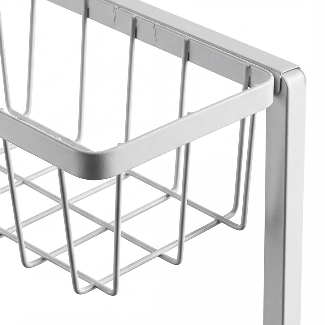 Toque 2x Under Sink Storage Rack Kitchen Cabinet Organiser 2-Tier Shelving Home — image 5