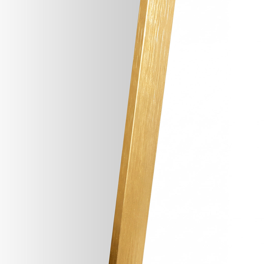 Yezi Rectangular Full Length Mirror 165x60cm Gold Standing Floor Wall Leaning — image 5