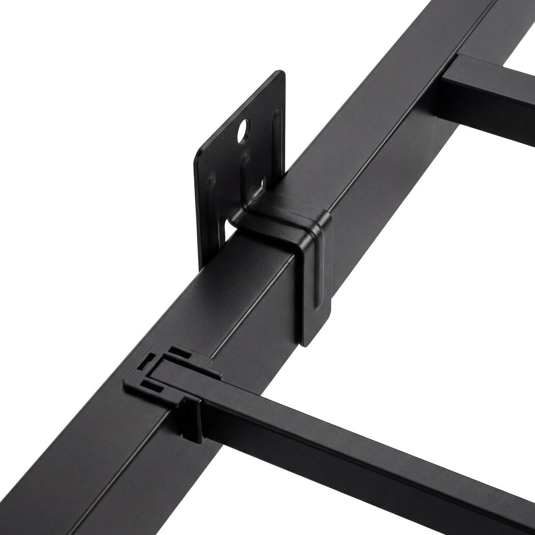 Levede Floating Bed Frame Double LED USB Power Storage Headboard Metal Base — image 5