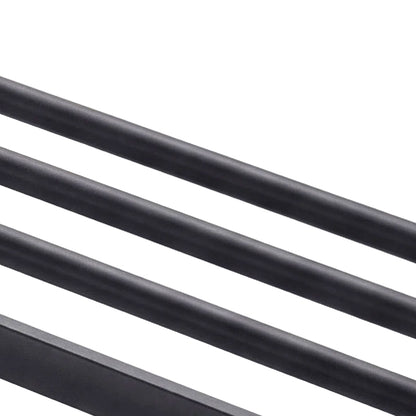 Levede Towel Rack Bathroom 2 Bars Rail Holder Wall Mounted Storage Shelf Black — image 5