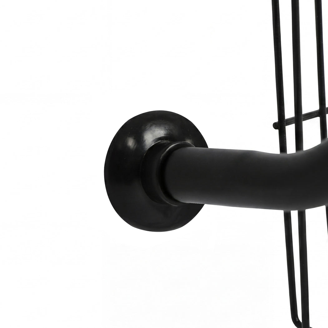Toque Over the Door Pantry Organiser 6 Tiers Metal Hanging Storage Rack Black — image 5