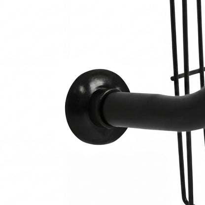 Toque Over the Door Pantry Organiser 6 Tiers Metal Hanging Storage Rack Black — image 5