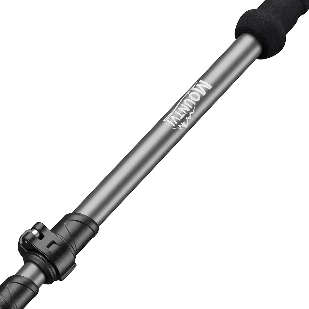 Mountview 2 Pcs Hiking Trekking Poles Walking Stick Adjustable Lightweight Grey — image 5