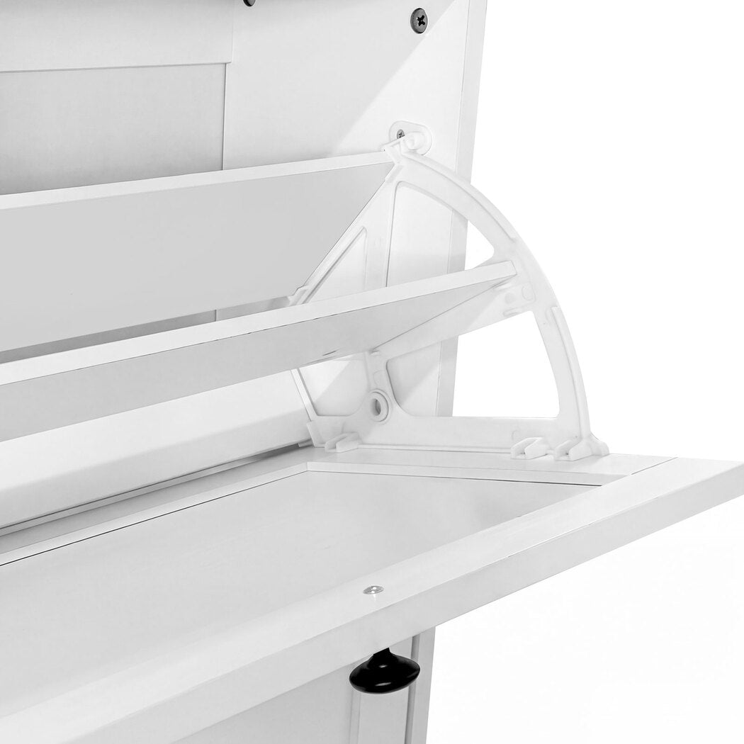 Levede Shoe Cabinet 4 Flip Drawers Vertical Storage Rack Organiser Entryway — image 5