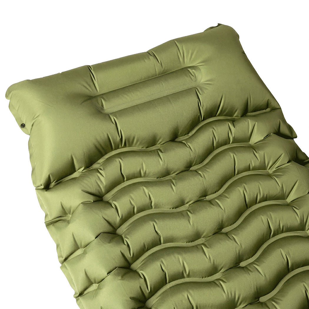 Mountview Camping Sleeping Pad Ultralight Inflatable Mattress Bed Pillow Hiking — image 5