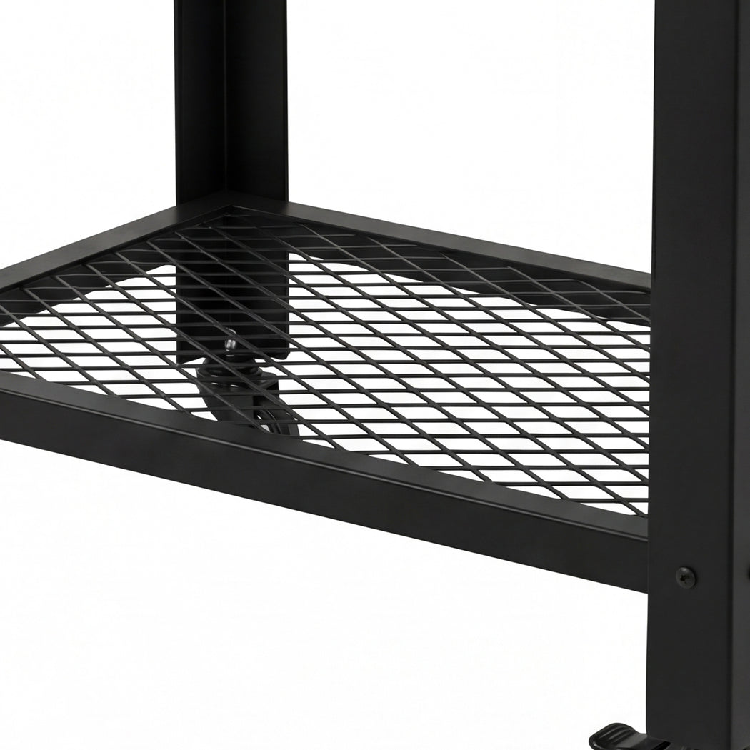 Levede Outdoor Kitchen Cart Mobile BBQ Grill Trolley Stainless Steel Prep Table — image 6