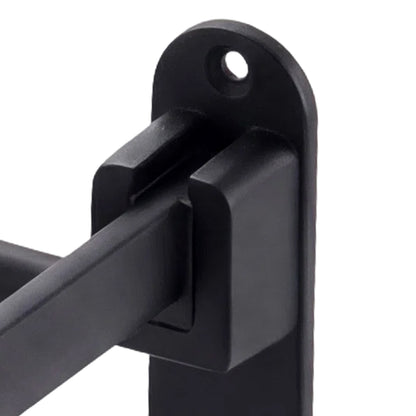Levede Towel Rack Bathroom 2 Bars Rail Holder Wall Mounted Storage Shelf Black — image 6