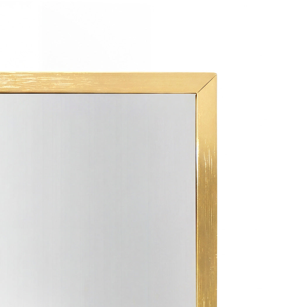 Yezi Rectangular Full Length Mirror 165x60cm Gold Standing Floor Wall Leaning — image 6