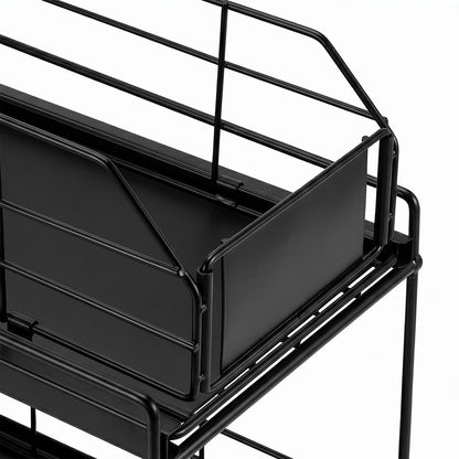Toque 2 Tier Pull Out Cabinet Organizer Sliding Kitchen Storage Rack Under Sink — image 6