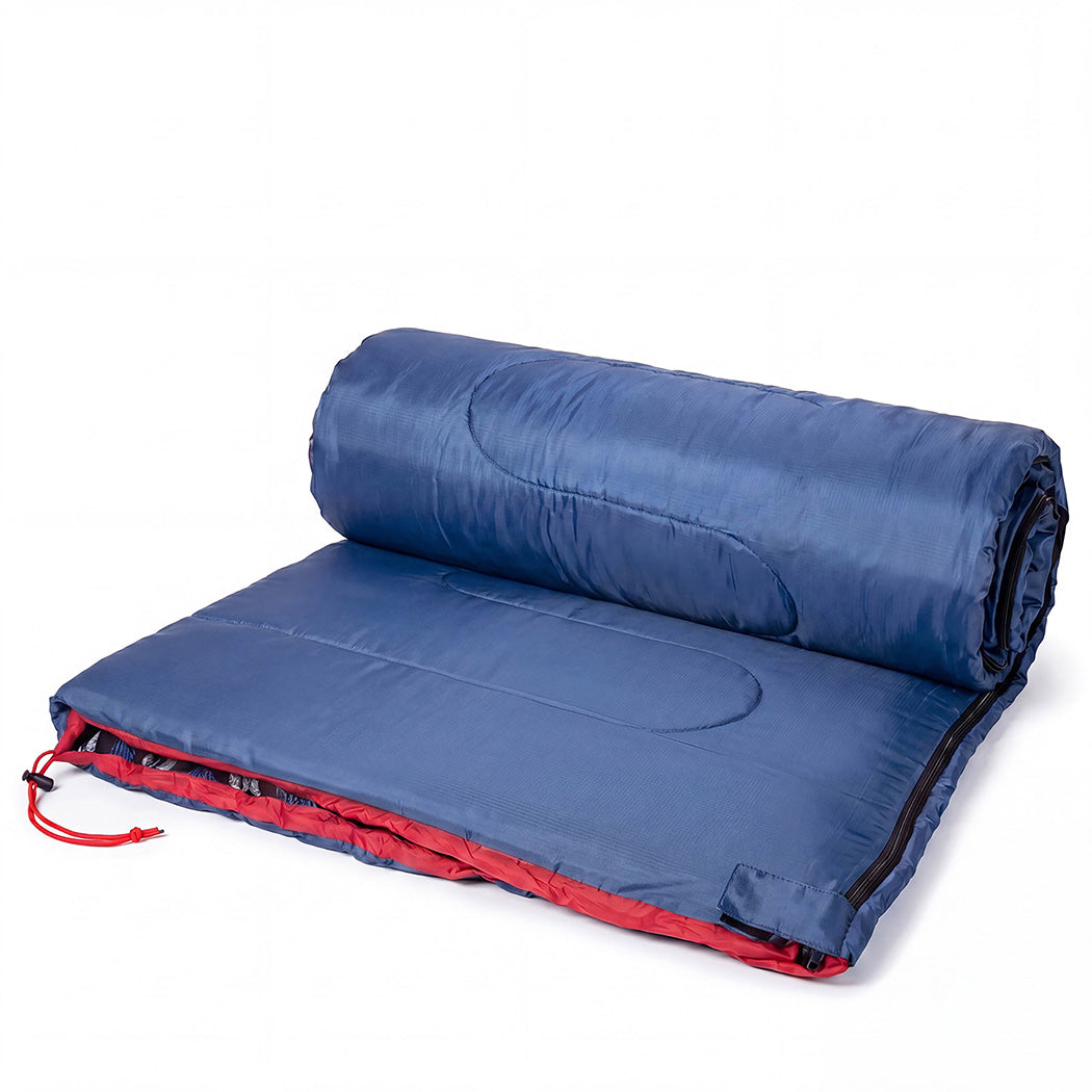 Mountview Sleeping Bags Single Camping Hiking 3-Season Thermal Blue 0°C-15°C — image 6