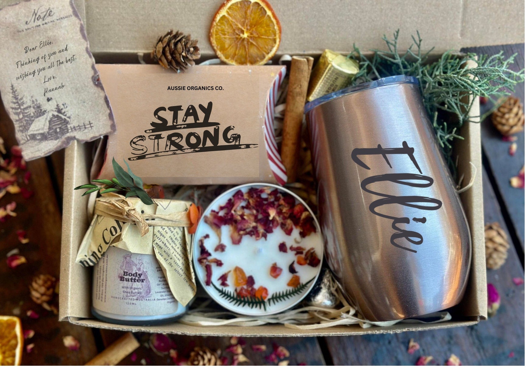 Personalised Tumbler Pamper Gift Box