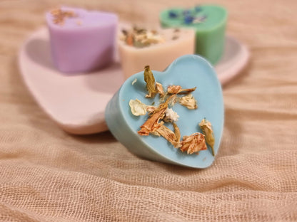 Organic Spa Gift Box for Her: Soy Candle, Soap, & Floral Mist