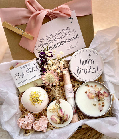 Beautiful Self-care Box For woman, Women's Pamper Box, Natural Spa Box, Special Gift for her,  Bath Gift, Unique Gift Ideas, Handmade Gift