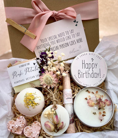 Beautiful Self-care Box For woman, Women's Pamper Box, Natural Spa Box, Special Gift for her,  Bath Gift, Unique Gift Ideas, Handmade Gift
