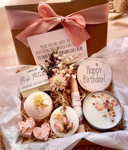 Beautiful Self-care Box For woman, Women's Pamper Box, Natural Spa Box, Special Gift for her,  Bath Gift, Unique Gift Ideas, Handmade Gift
