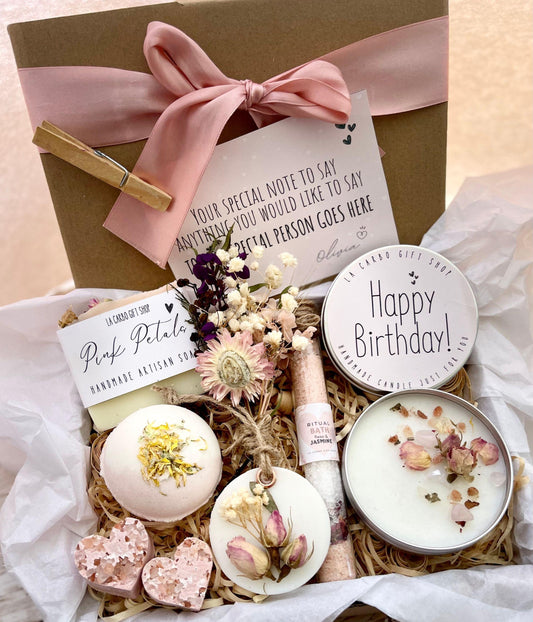Beautiful Self-care Box For woman, Women's Pamper Box, Natural Spa Box, Special Gift for her,  Bath Gift, Unique Gift Ideas, Handmade Gift