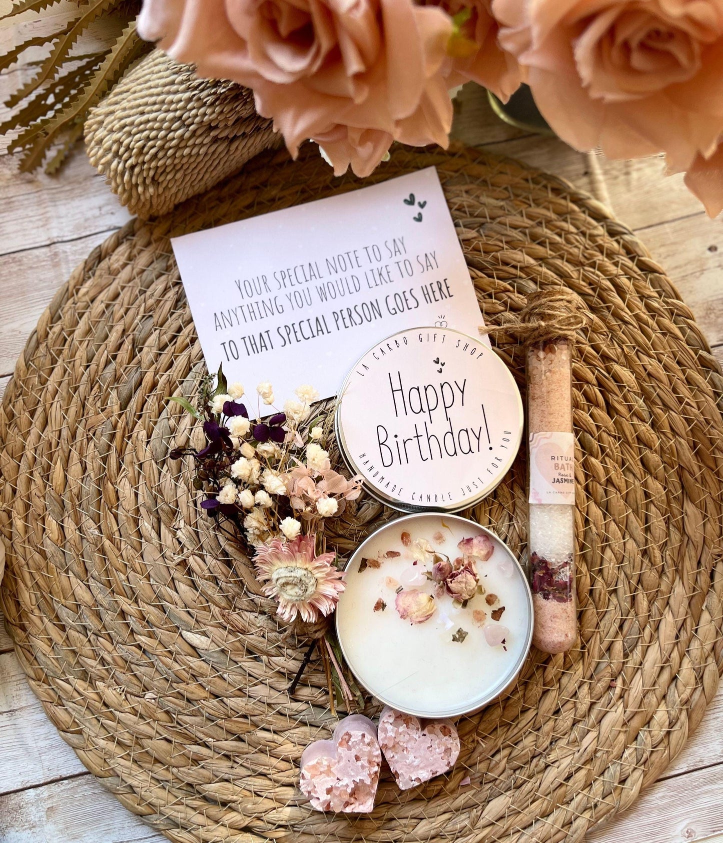 Beautiful Self-care Box For woman, Women's Pamper Box, Natural Spa Box, Special Gift for her,  Bath Gift, Unique Gift Ideas, Handmade Gift