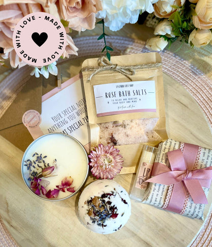 Luxury Self-Care Birthday Gift for Her, Pampering Birthday Gift for woman, Relaxation Birthday Gift, Self-Care and Wellness Box, Handmade