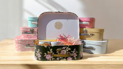 Luxury Suitcase Gift Box for Her , Self-Care Essentials, Scented Candles, Spa and Wellness Kit ,Perfect Gift for Relaxation & Pampering