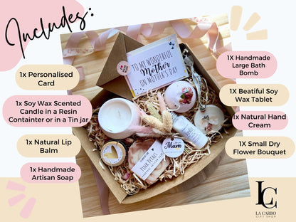 Mothers day gift, Mothers Day Personalised Gift box, Gift for Mum, Unique Gift for Mum, Pamper Gift Box for Mum, Self care gift for Mum