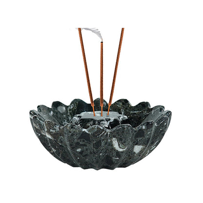 Marble Flower Incense Holder