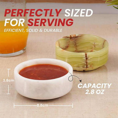 Marble Sauce Cups - Set of 2