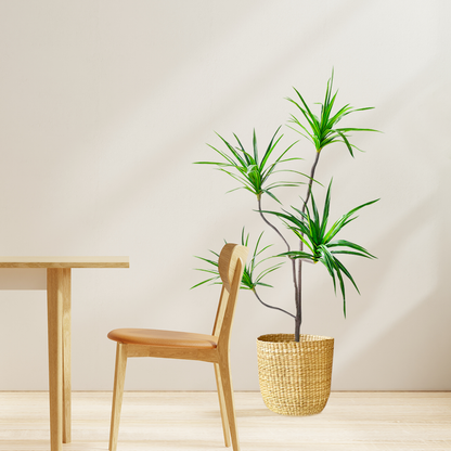 SOGA 180cm SOGA 180cm Realistic Artificial Dracaena, Rubberised Silk Cloth + Iron Wire, Home Decor