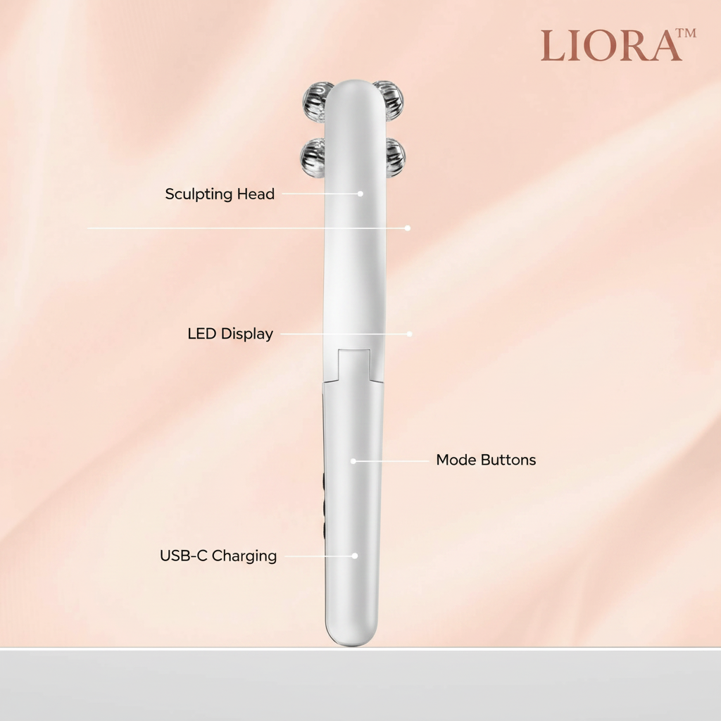 LIORA™ Glow Sculpt Pro — anatomy diagram