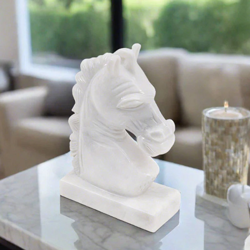 Marble Horse Sculpture 25cm