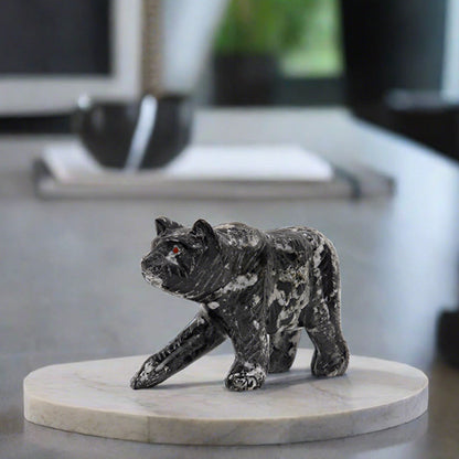 Marble Bear Sculpture 20cm